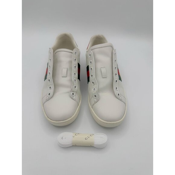 Gucci New Ace Bee Embroidered Sneakers - Picture 3 of 11